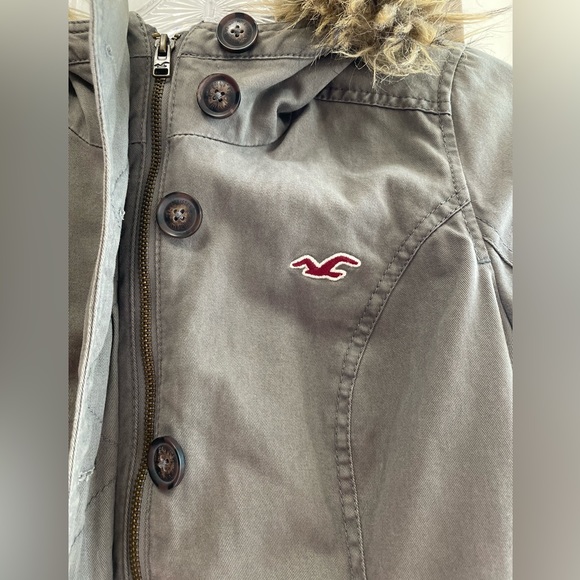 Hollister yet army gray jacket, Size Small (S) - Picture 5 of 10
